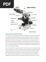 Microscope Parts and Their Functions