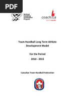 Handball Training Session Plan | PDF | Sports & Recreation