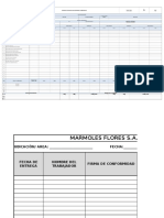 Registro de Entrega de Equipos de Seguridad