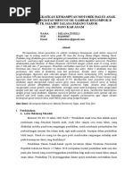 Download UPAYA MENINGKATKAN KEMAMPUAN MOTORIK HALUS ANAK MELALUI KEGIATAN MENCOCOK GAMBAR KELOMPOK B DI TK JASA IBU SALASA PADANG TAROK KEC BASO KAB AGAM by farhan SN318730565 doc pdf