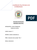 Escuela Superior Politecnica de Chimborazo: Facultad de Mecanica Ingenieria Industrial