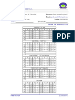 Plantilla Hoja de Respuesta (Icfes) - Soluciones