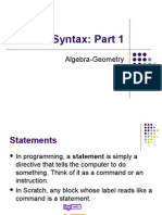 Scratch Syntax 1