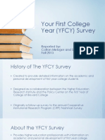 your first college year  yfcy  survey powerpoint