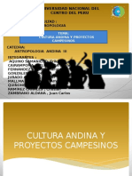 Cultura Andina y Proyectos Campesinos