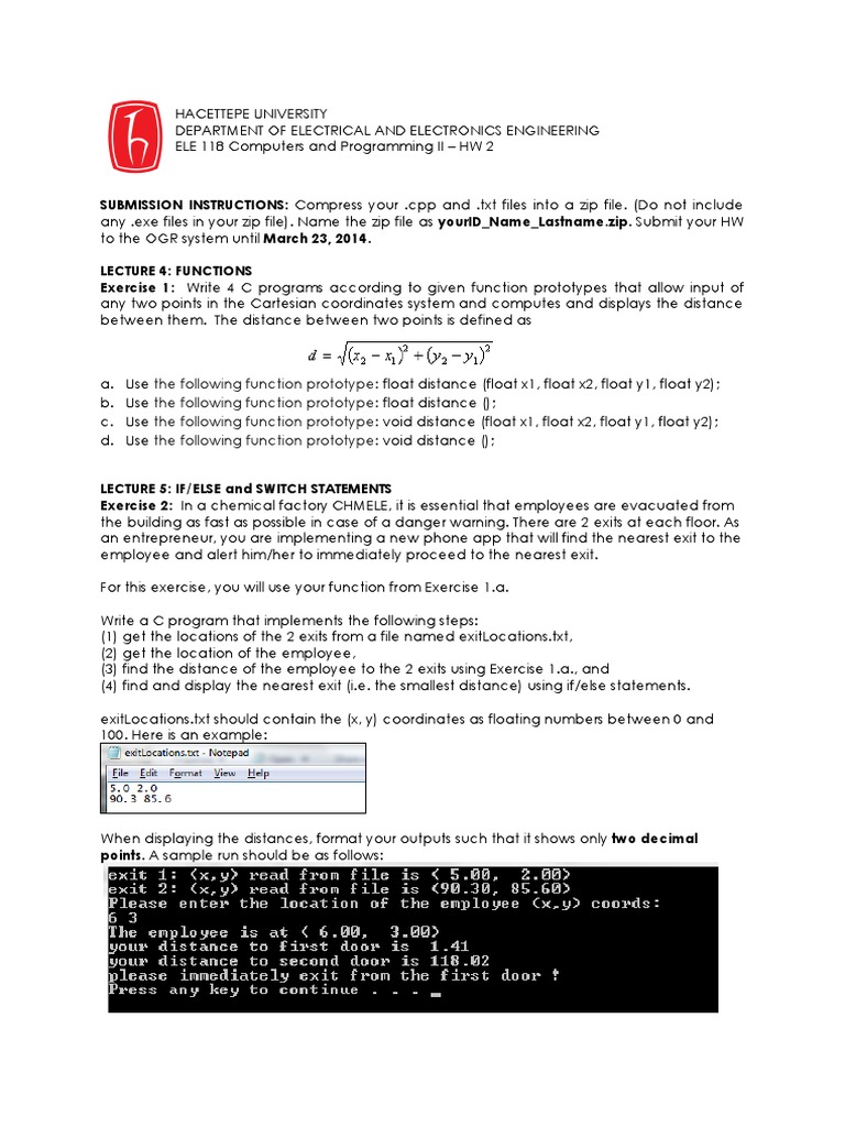 Programming HW Instructions | PDF | Teaching Methods & Materials ...