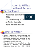 WiMax and Broadband Accesstech