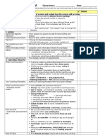 Intake Session TEMPLATE Checklist