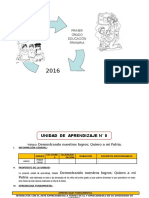 UNIDAD DE APRENDIZAJE N° 05  1° GRADO  ED. PRIMARIA 2016 JULIO