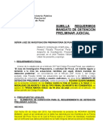 Req de Detecnion Preliminar Judicial