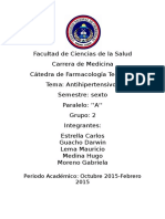 Clasificacion Anthipertensivos