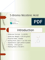 5-Bromo Nicotinic Acid: Presentation By: Abdul Hadi Ashher Student ID # 1458736 University of Houston Clearlake