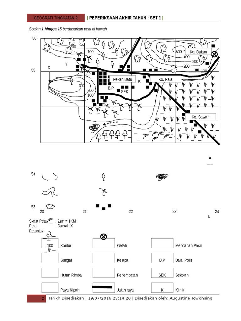Geografi Peperiksaan Akhir Tahun Tingkatan 2 Set1