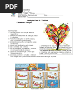 Prova 1 Unidade 9 Ano 2016