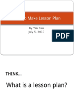How To Make Lesson Plan