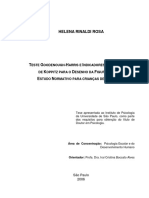 Teste Goodenough-Harris e Indicadores Maturacionais de Koppitz para o Desenho Da Figura Humana