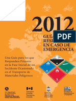 GRE2012 Guía de Respuesta en Caso de Emergencia en Caso de Transporte de Material Peligroso