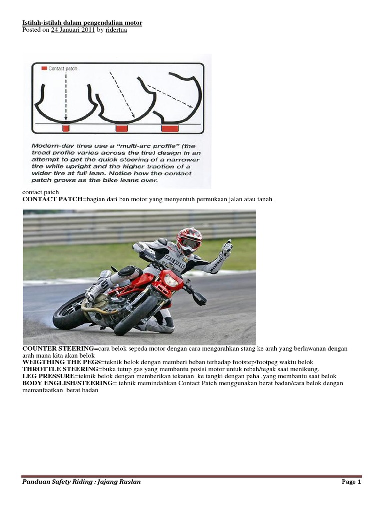 Panduan Teknik Safety Riding Motor | PDF | Griya & Taman
