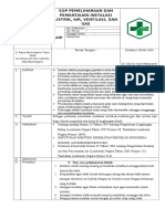 Sop Pemeliharaan Dan Pemantauan Instalasi Listrik, Air, Ventilasi, Gas