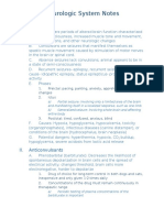 Neurologic Drugs Notes