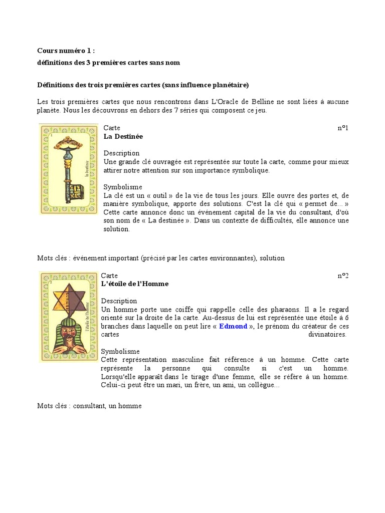 Oracle Belline, PDF, Symboles