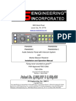 PMA6000 PMA6000M PMA6000C PMA6000M-C Audio Selector Panel With Intercom System and Marker Beacon Receiver
