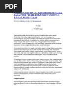 Download Analisis Heuristic Dan Hermeneutika Pada Puisi by Muhaimi Mie SN318797796 doc pdf