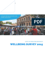 20160713 Greater Bendigo Wellbeing Survey Results 13 July 2016