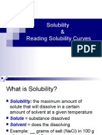 Solubility and Solubility Curve