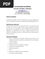 Presupuesto de Honorarios Profesionales | PDF | Contabilidad | Business