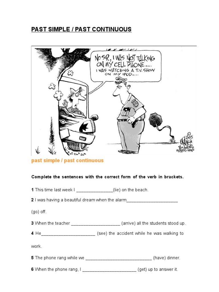 Past Simple - Continuous | PDF | Language Arts & Discipline