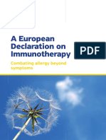 2011 - EAACI - European Declaration on Allergen Immunotherapy