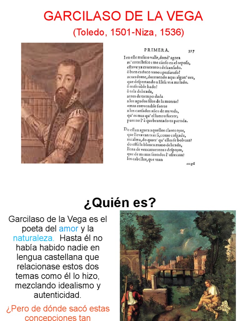 Garcilaso de la Vega: Poeta del Amor | PDF | Poesía | Amor
