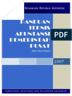 Panduan Teknis Akuntansi Pemerintah Pusat Edisi 2 2007 PDF