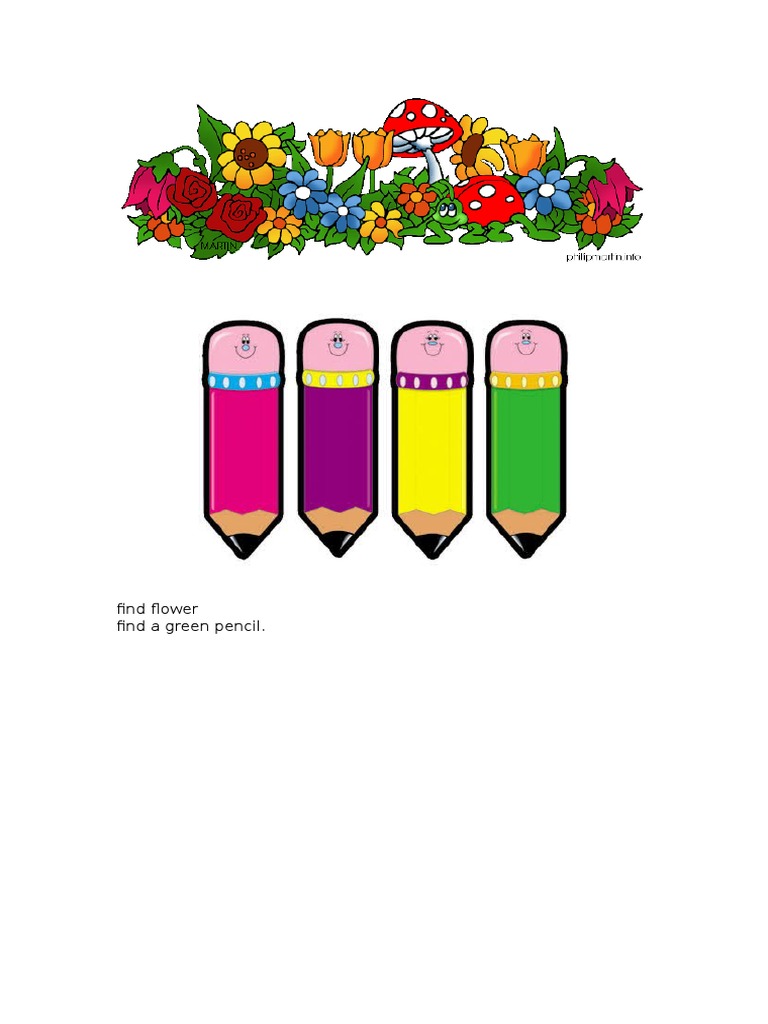 Find Flower Find A Green Pencil PDF