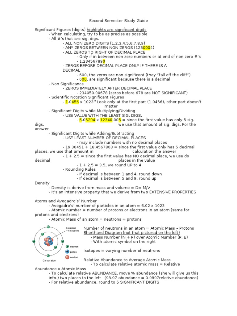 Chemistry Semester 2 Exam Study Guide | PDF | Reaction Rate | Acid