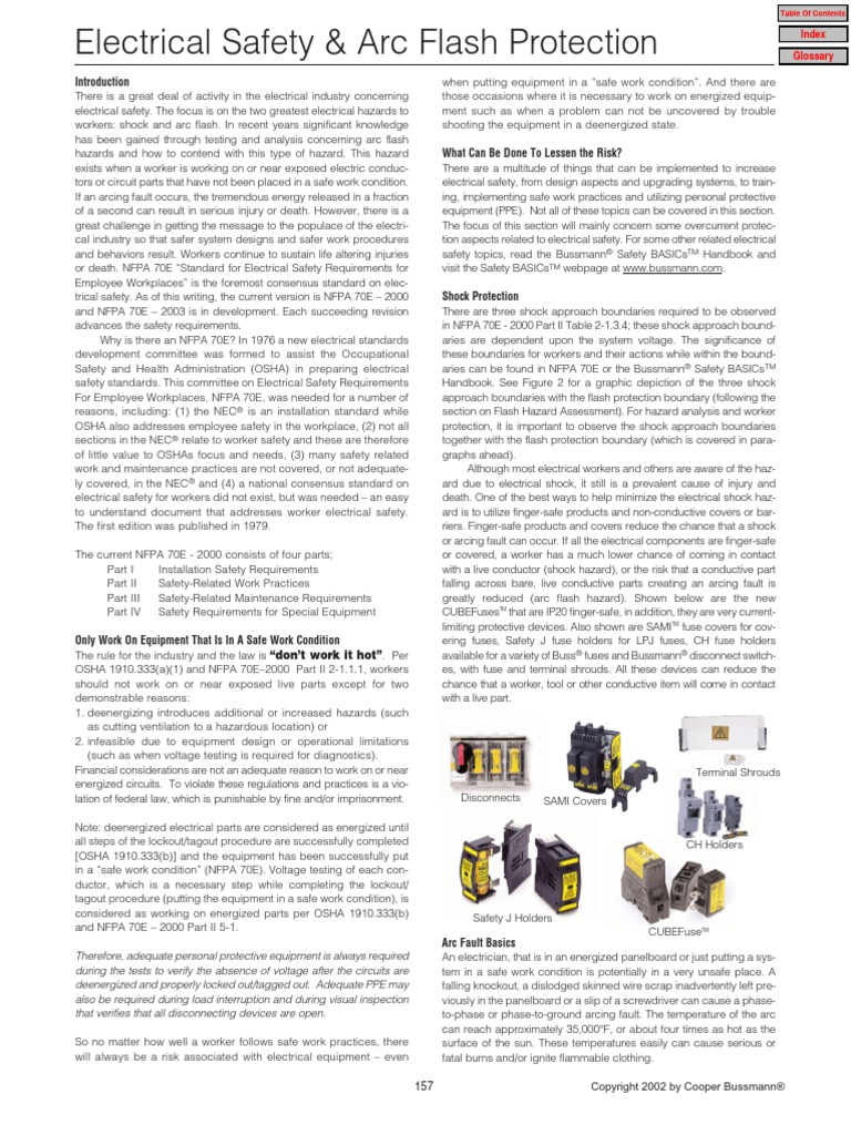NEC Arc Flash Pkg1 PDF Electric Arc Fuse (Electrical)