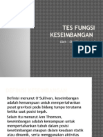 Tes Fungsi Keseimbangan