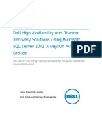 SQL Server 2012 AlwaysOn - AVG Implementation On Dell Servers