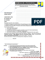 Formulir Pelatihan Pengawas Dan Perencana PDF