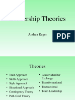 Leadership Theories: Andrea Reger