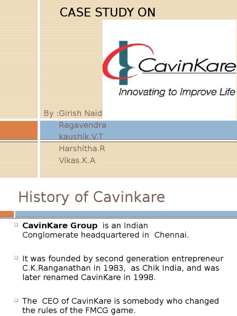 Cavinkare case study questions and answers image