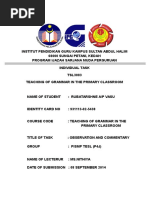 Grammar Individual Work