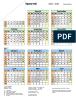 2016 17 Approved Calendar Faculty Version