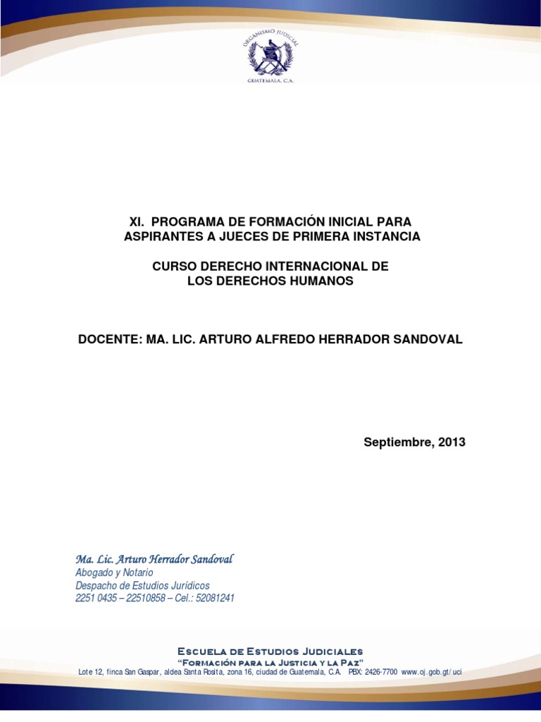 Modulo Derecho Internacional de Los Derechos Humanos | PDF