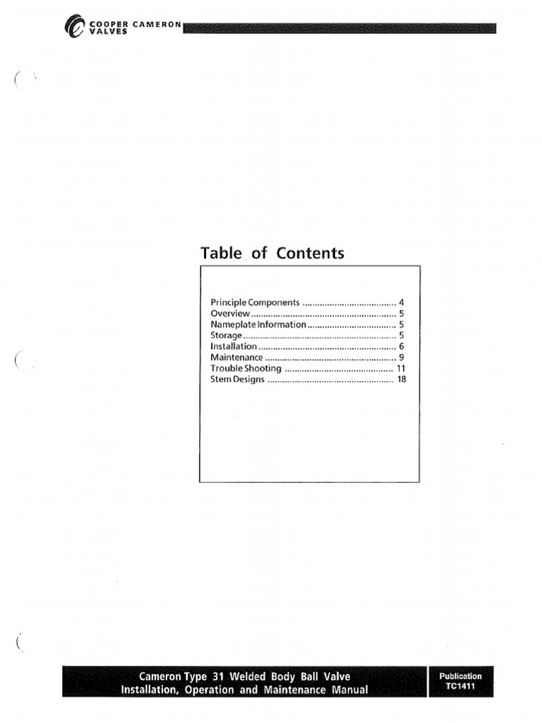 Mtto Valvulas Cameron en Ingles PDF PDF