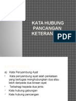 Kata Hubung Pancangan Keterangan