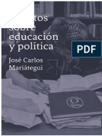 Escritos Sobre Educación y Política Mariátegui