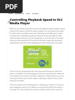 VLC Media Player User Manual | PDF | Keyboard Shortcut | Software