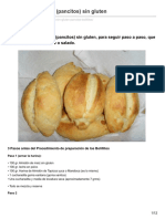 Receta de Bolillitos Pancitos Sin Gluten